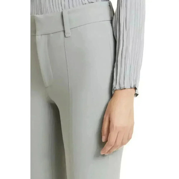 VINCE High Waist Cigarette Pants sz 12 Light Slate Slim Fit Neutral Minimalist - Picture 2 of 11